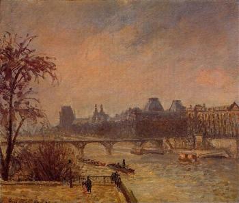 卡米耶 畢沙羅 The Seine and the Louvre, Paris